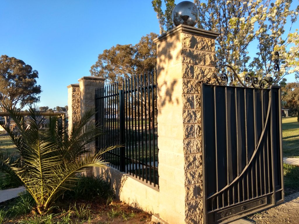 Brick fence gateway