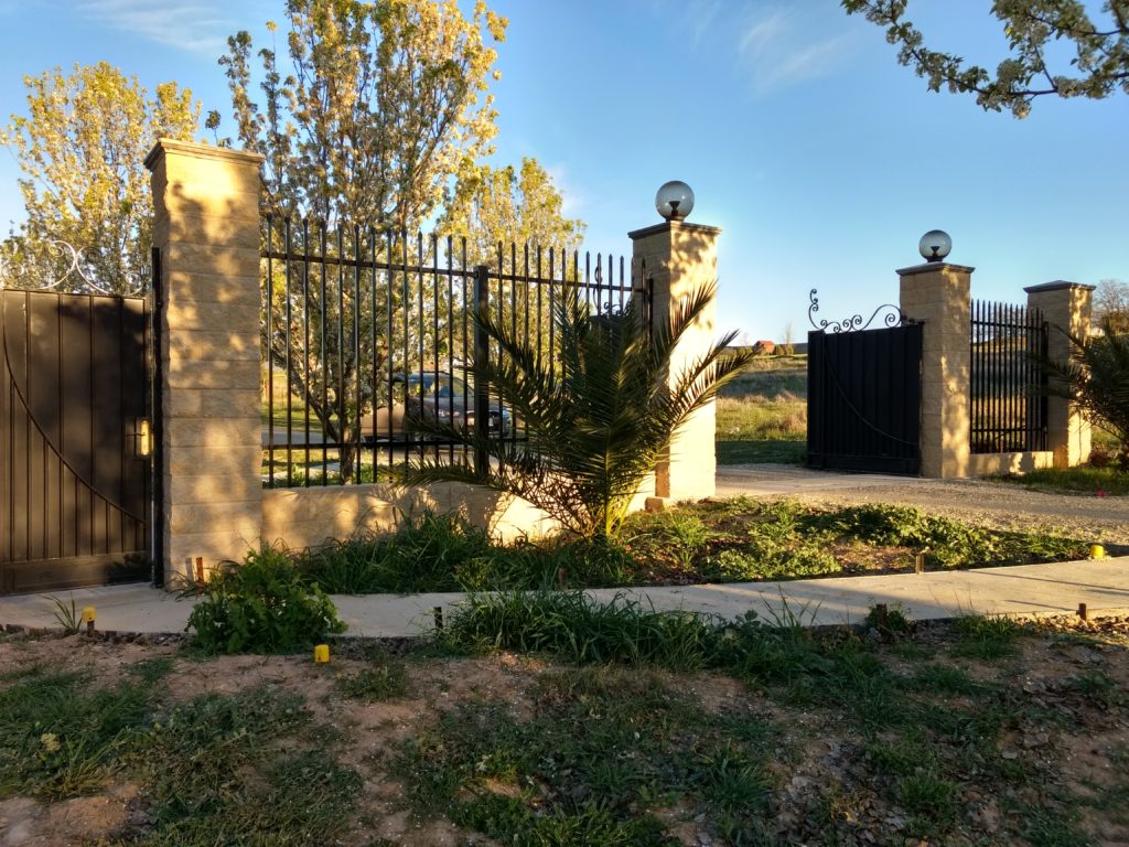 Brick front gate