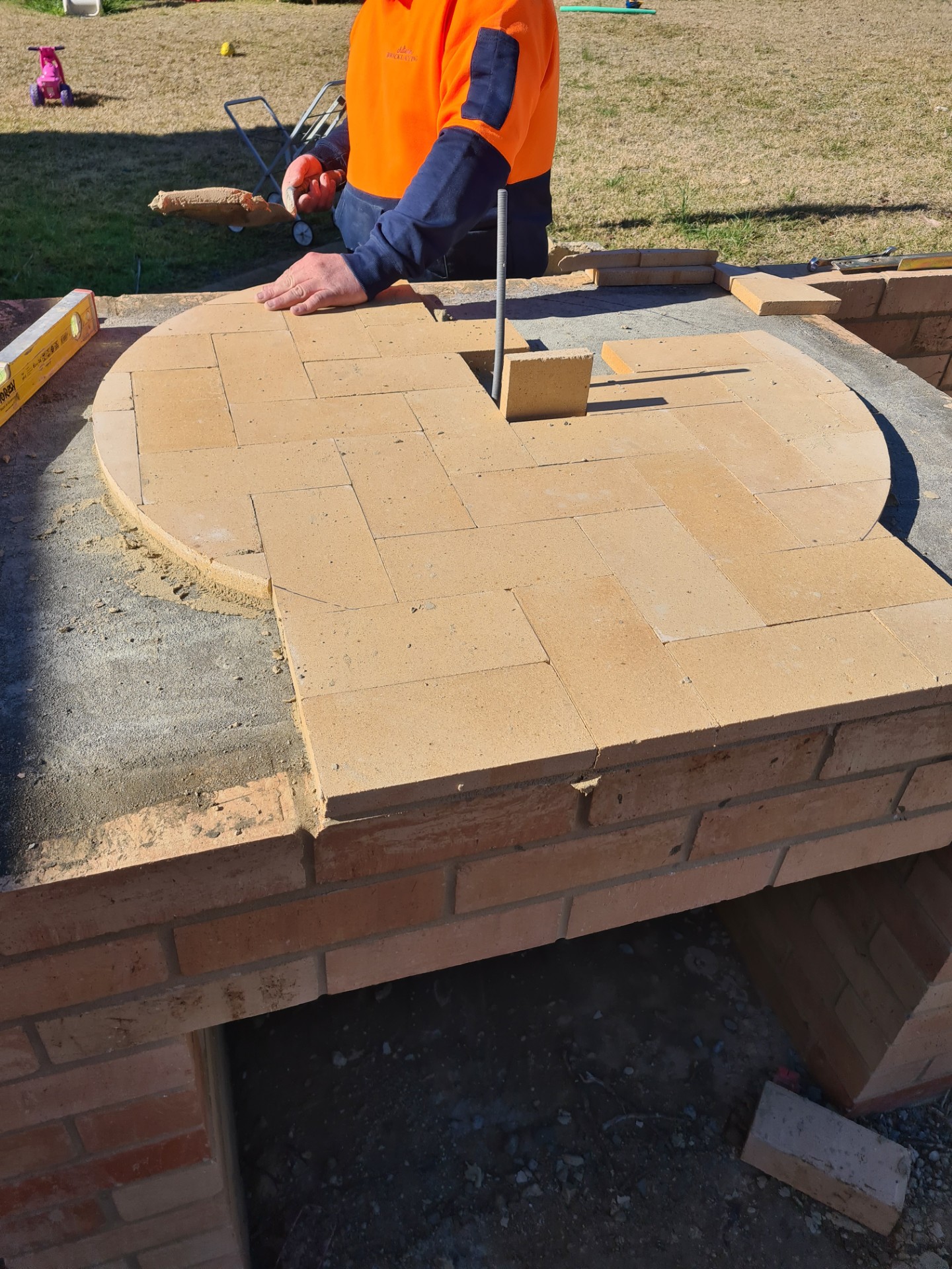 Pizza Oven base with fire bricks, Table Top